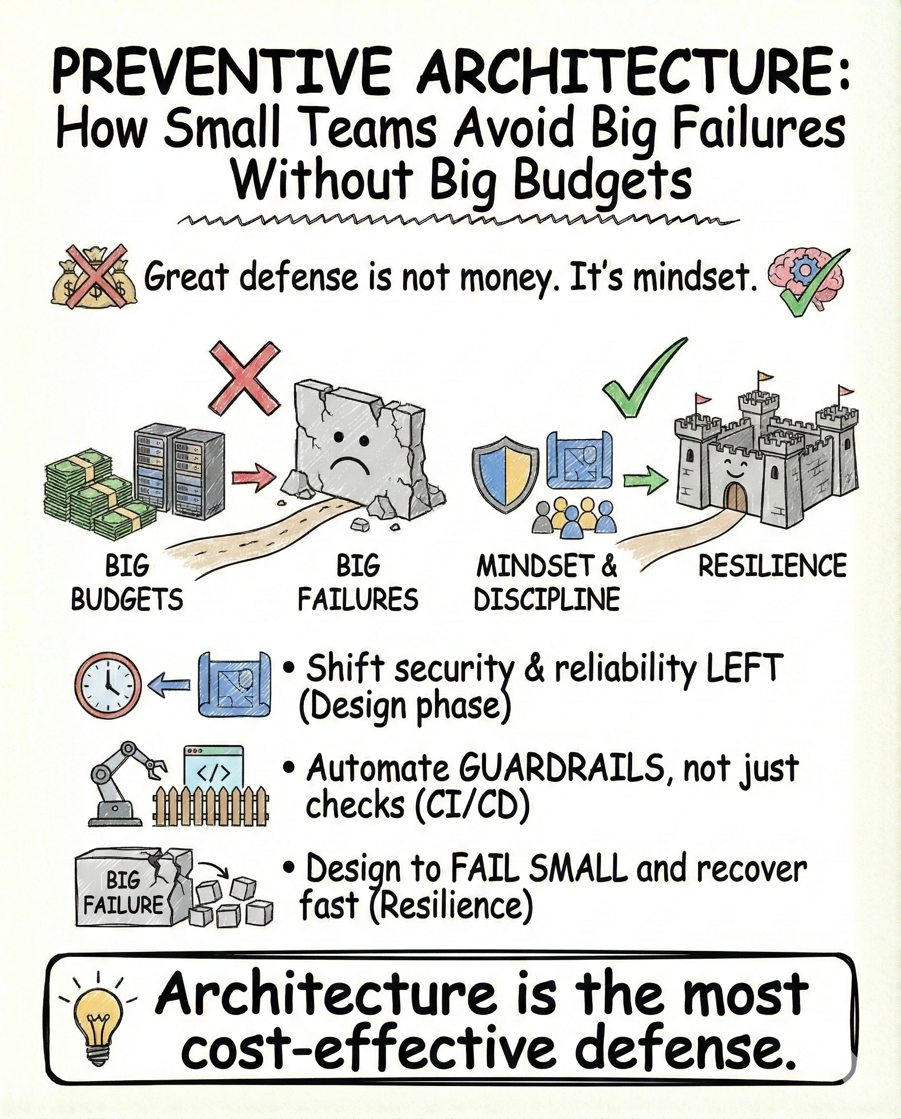 Preventive Architecture For Small Teams