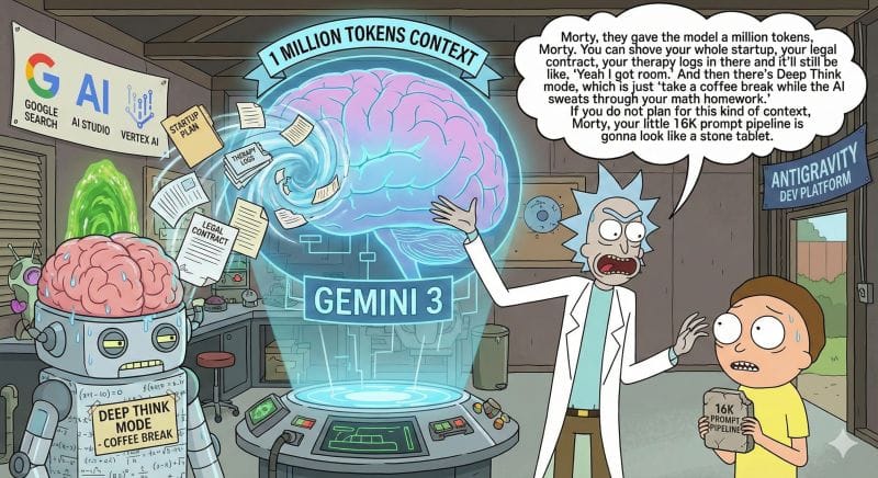 Google’s Gemini 3 launched last month with a 1M token context window